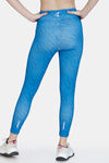 Zelocity Quick Dry Gym Leggings - Mykonos Blue — thumbnail 3